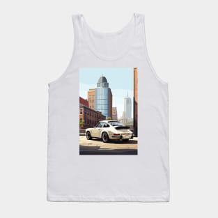 Cream German Classic Sports Car Poster Tank Top